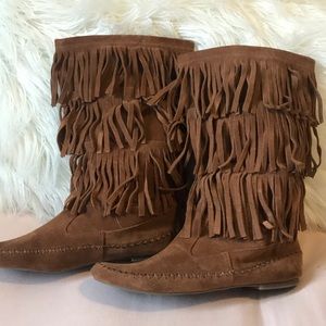 Lauren Conrad Fringe Boots